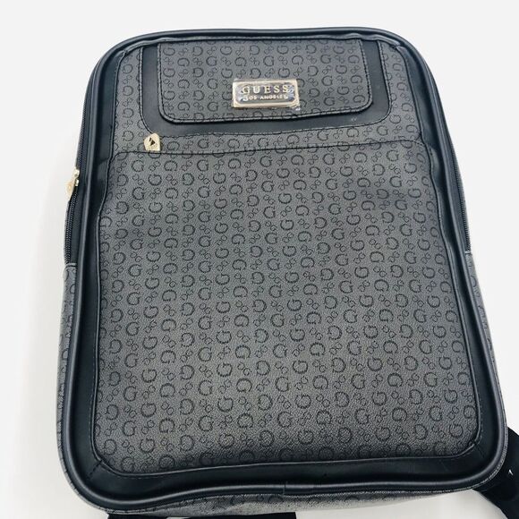 Brand New Authentic Guess Los Angeles Laptop Backpack Black 3 Zipper Compartment main image 5